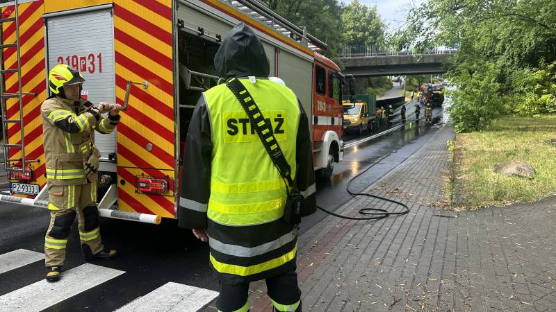 Problemy po ulewie w Swarzędzu