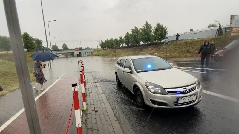 Wiadukt na Kirkora pod wodą