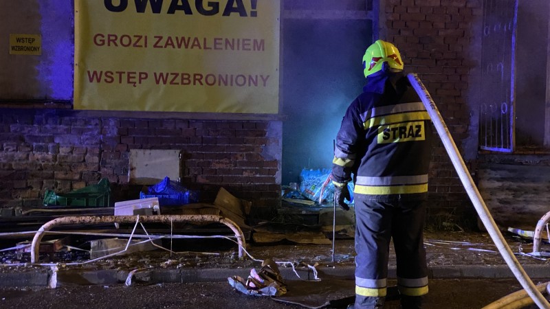 Pożar na ul. Wiankowej