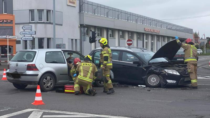 Wypadek na skrzyżowaniu Cieszkowskiego z Wrzesińską