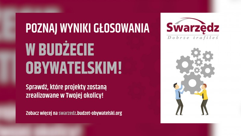 WYNIKI SWARZĘDZKIEGO BUDŻETU OBYWATELSKIEGO
